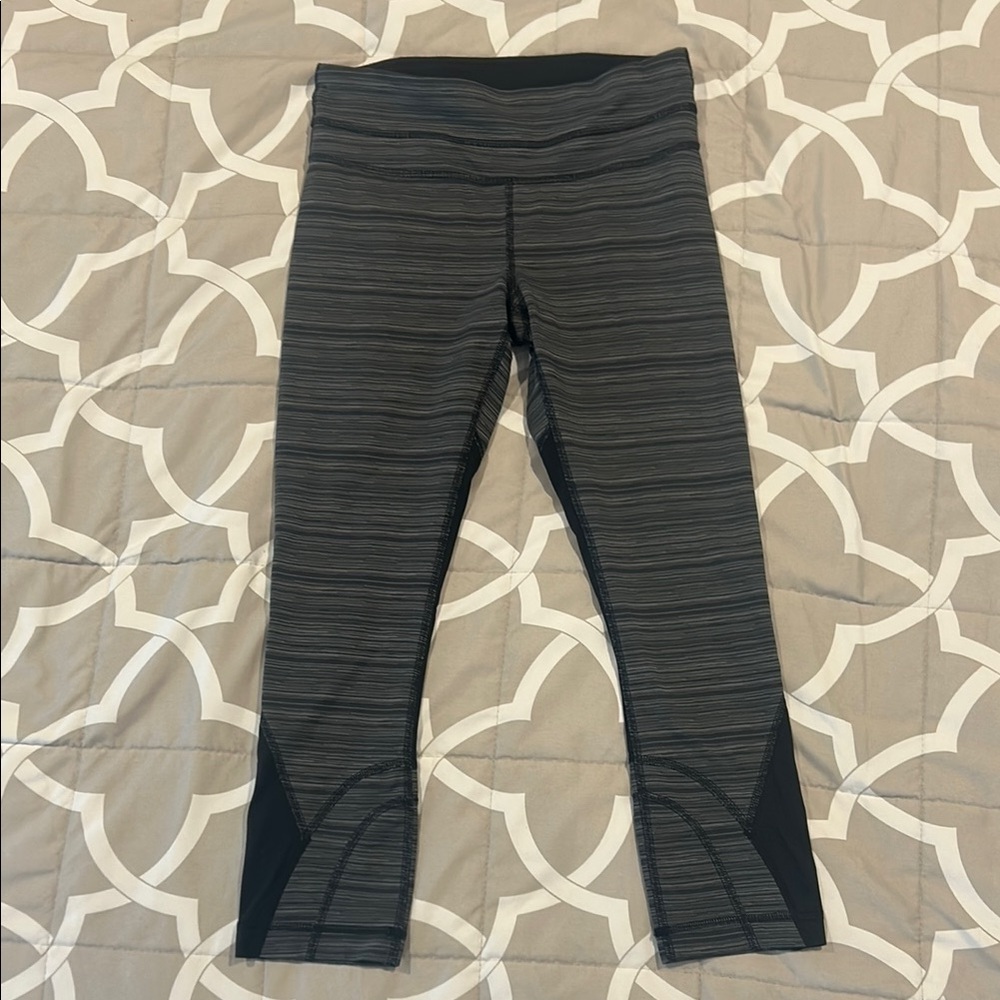 Lululemon Athletica Gray Leggings, Size 4-EUC